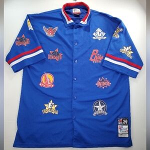 Raw Blue Vintage Men's Baseball Jersey XL Royal Blue Red White Y2K Streetwear